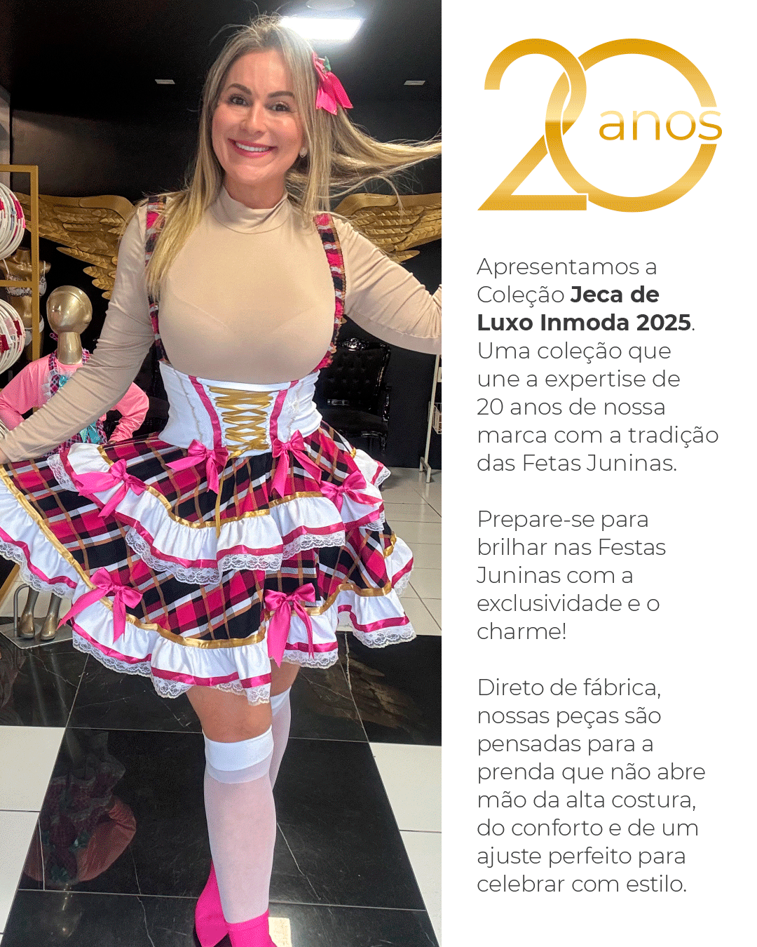 descricao saia vermelha branco 2