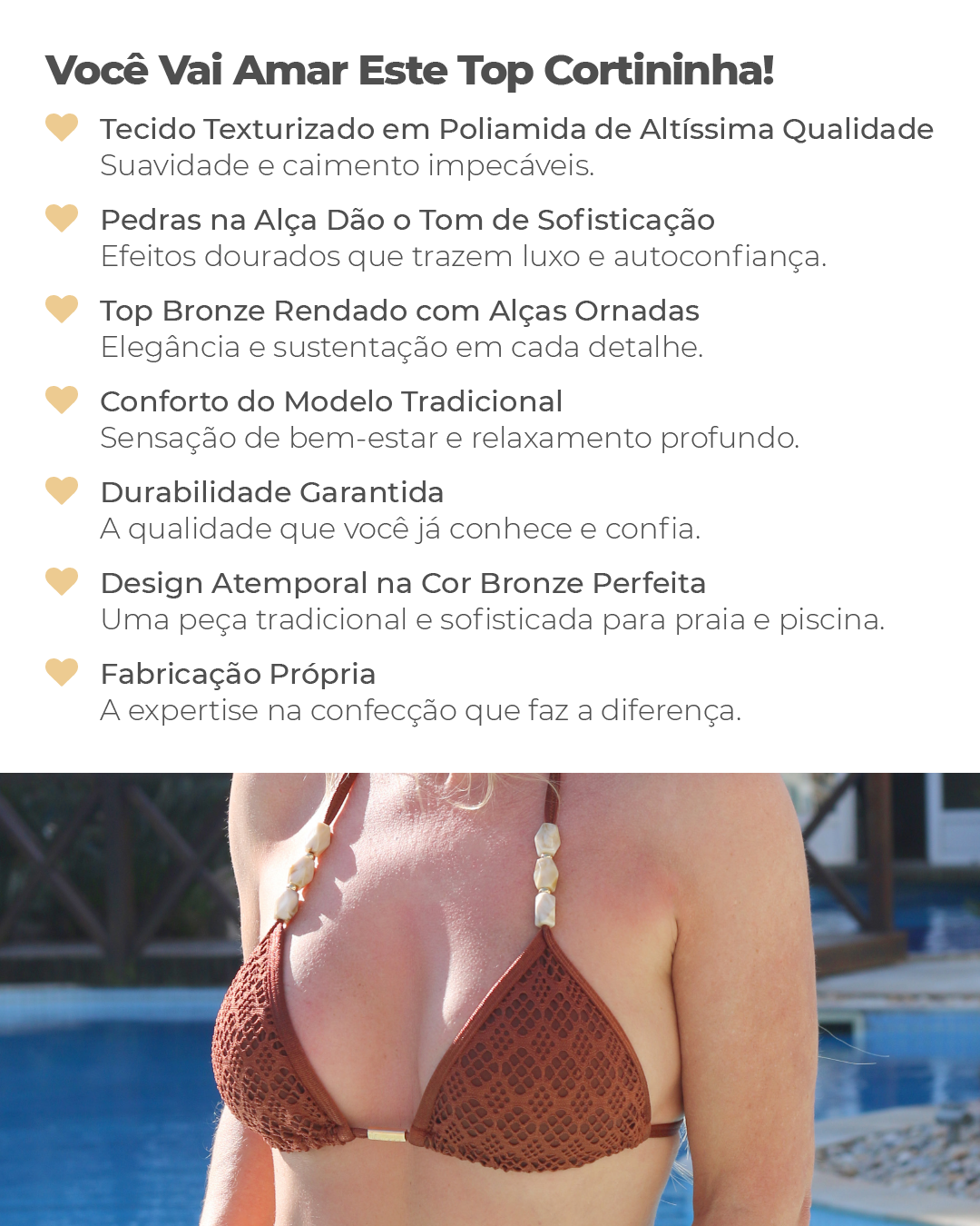 top de bronze rendado cortininha 5