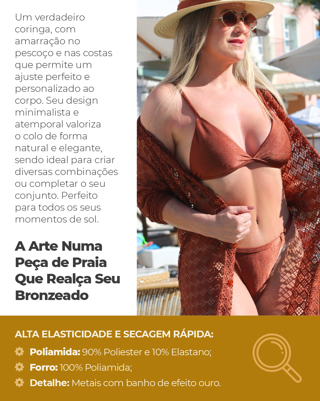 top de bronze triangulo classico 3